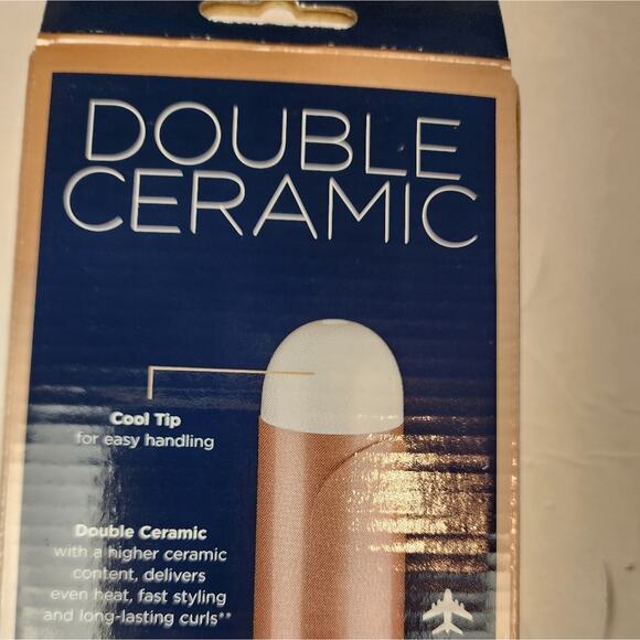 Conair Double Ceramic 1.5 Inch Curling Iron Auto Off Dual Voltage Travel New - Picture 2 of 7